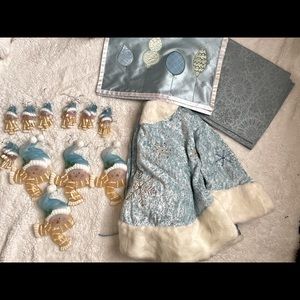 Snowman/snowflake ice blue Christmas bundle